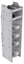 33-C563-4 Profiled Back Refrigerant Combo Shelf Unit 15.45"Wide x 15.5"Deep x 63"High for 1 large and 3 small bottles