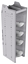 33-C858-4 Profiled Back Refrigerant Combo Shelf Unit 15.45"Wide x 18.5"Deep x 58"High for 1 large and 3 small bottles