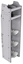 33-L363-3 Profiled Back Refrigerant Shelf Unit 15.45"Wide x 13.5"Deep x 63"High for 3 large bottles
