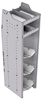 33-L863-3 Profiled Back Refrigerant Shelf Unit 15.45"Wide x 18.5"Deep x 63"High for 3 large bottles