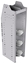 33-S548-3 Profiled Back Refrigerant Shelf Unit 12.45"Wide x 15.5"Deep x 48"High for 3 small bottles