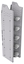 33-S558-5 Profiled Back Refrigerant Shelf Unit 12.45"Wide x 13.5"Deep x 58"High for 5 small bottles