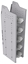 33-S858-5 Profiled Back Refrigerant Shelf Unit 12.45"Wide x 18.5"Deep x 58"High for 5 small bottles