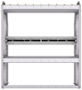 37-4348-2 Profiled back refrigerant bin unit 43"Wide x 13.5"Deep x 48"High with 1 shelf
