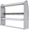 37-6348-2 Profiled back refrigerant bin unit 67"Wide x 13.5"Deep x 48"High with 1 shelf