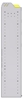 36-6363-5 Square back refrigerant bin unit 67"Wide x 13.5"Deep x 63"High with 5 shelves