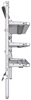 26-7072-30 3 level fold-up shelving unit, 77"Wide x 18"Deep x 72"High