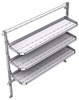 26-7072-30 3 level fold-up shelving unit, 77"Wide x 18"Deep x 72"High