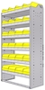 22-3563-6 Square back bin shelf unit 34.5"Wide x 15.5"Deep x 63"High with 6 shelves