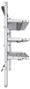 26-7072-03 3 level fold-up shelving unit, 77"Wide x 21"Deep x 72"High