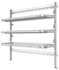 26-7072-03 3 level fold-up shelving unit, 77"Wide x 21"Deep x 72"High