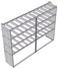 20-9872-4 Square back shelf unit 96"Wide x 18.5"Deep x 72"High with 4 shelves