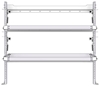 26-5048-20 2 level fold-up shelving unit, 53"Wide x 18"Deep x 48"High