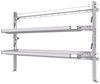 26-7048-20 2 level fold-up shelving unit, 77"Wide x 18"Deep x 48"High