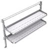 26-7048-20 2 level fold-up shelving unit, 77"Wide x 18"Deep x 48"High