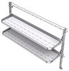 26-7048-20 2 level fold-up shelving unit, 77"Wide x 18"Deep x 48"High