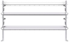 26-7048-20 2 level fold-up shelving unit, 77"Wide x 18"Deep x 48"High