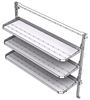 26-7063-03 3 level fold-up shelving unit, 77"Wide x 21"Deep x 63"High