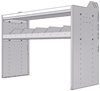 18-5836-3W Workbench 48"Wide x 18.5"Deep x 36"high with 1 high divider shelf and a 1.5" thick hardwood worktop