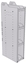 28-9848-4 Square Back Bookshelf, 9"Wide x 18.5"Deep x 48"High with 4 shelves