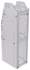29-9336-3 Profiled Back Bookshelf, 9"Wide x 13.5"Deep x 36"High with 3 shelves