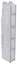 29-9572-5 Profiled Back Bookshelf, 9"Wide x 15.5"Deep x 72"High with 5 shelves